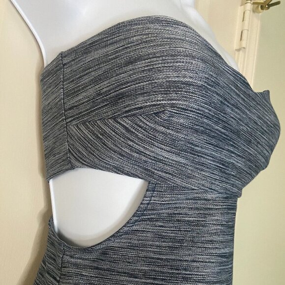 Bebe Blue Strapless Bodycon Dress NWT size XXS - Picture 3 of 7